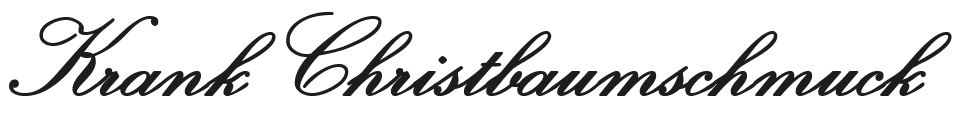 Krank Christbaumschmuck Logo